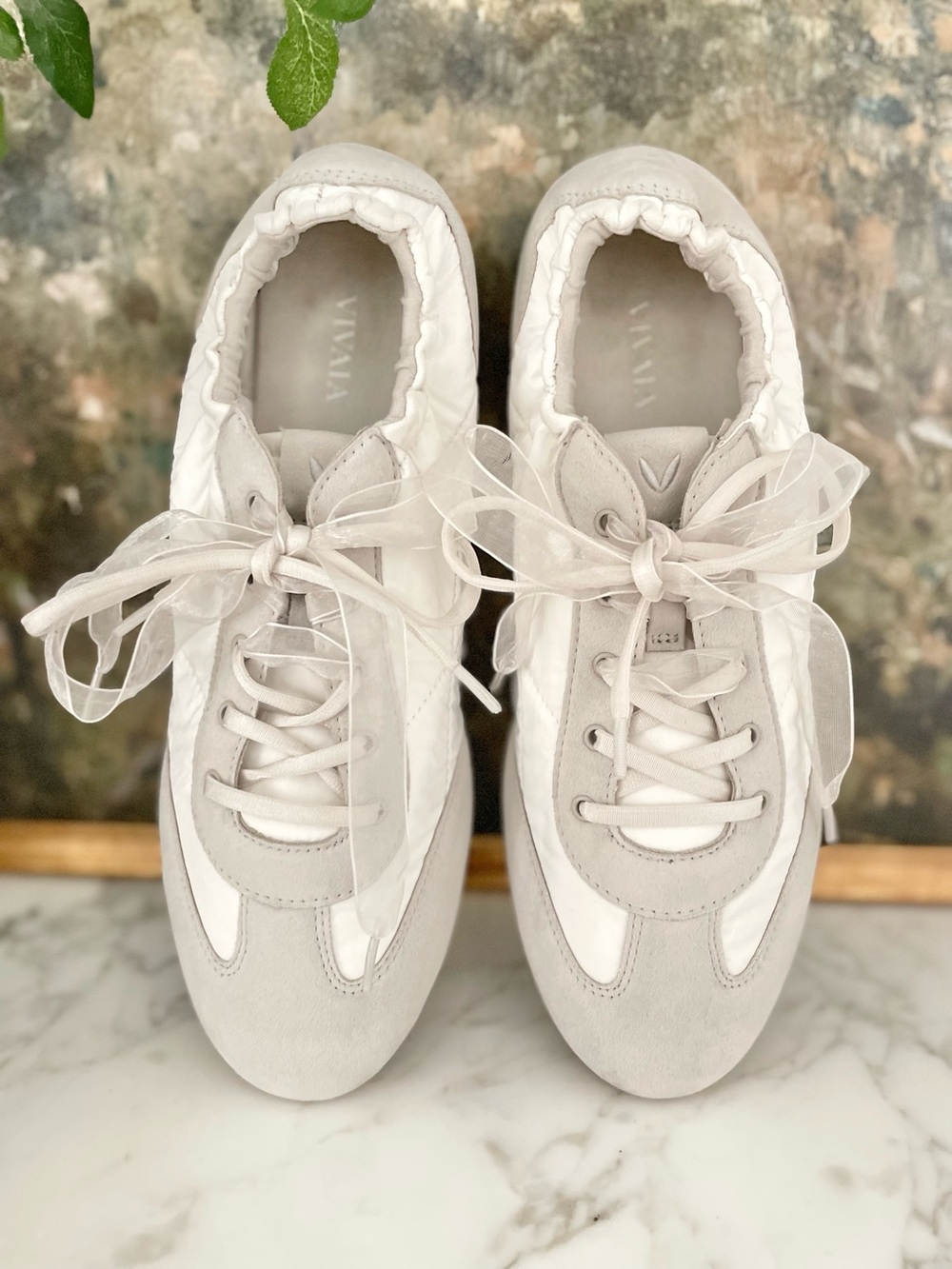 Vivaia Yancy Sneakerina Re Nylon Smokey Grey Size 8.5 Jogger Bella Hadid